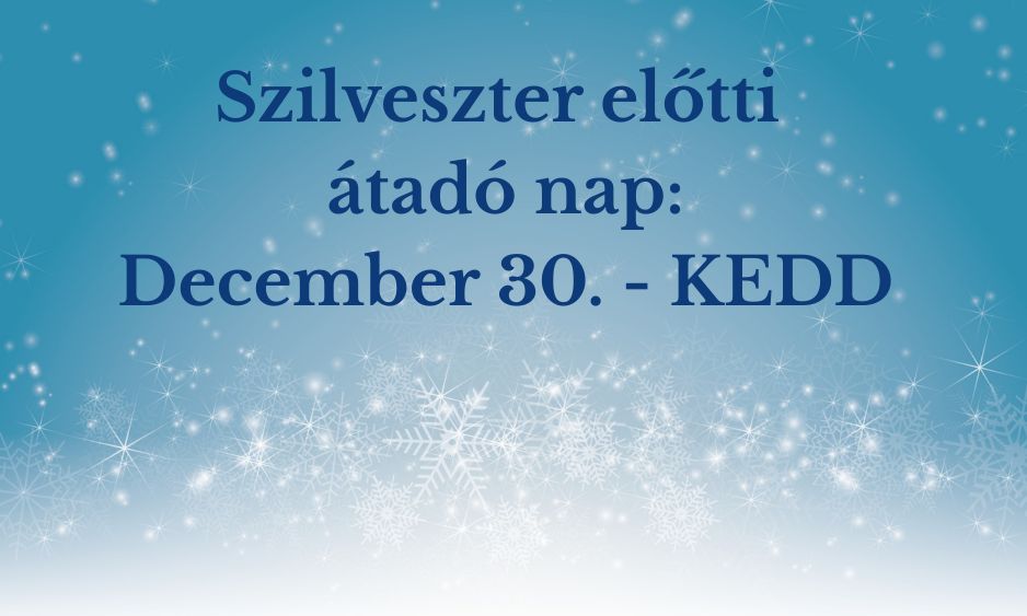 Szilveszter előtt