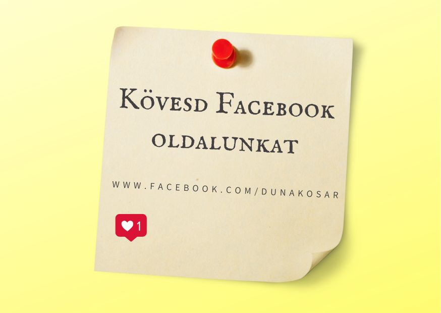 Kövesd facebook oldalunkat