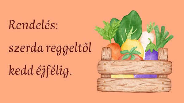 Rendelés keddig